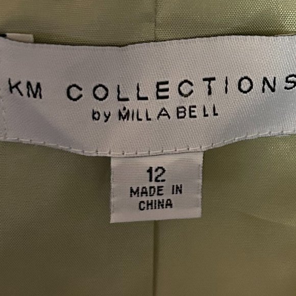 Sage Green KM Collections by Milla Bell. Prom/Cocktail/Dance/Bridesmaid Sz 12 - Picture 4 of 6